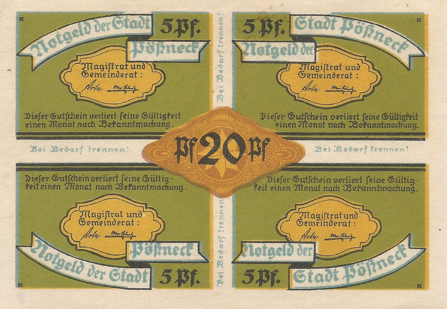 Notgeld - P 13 1066.6 1 10 Anverso e1677167178247