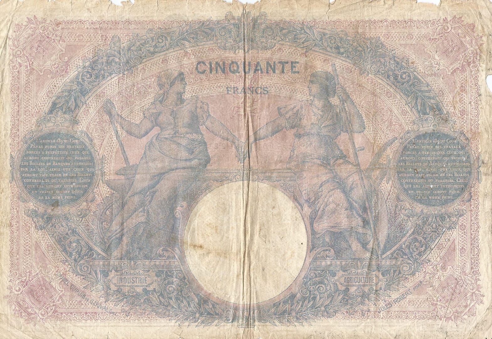 Francia 52 Pick 64e Reverso