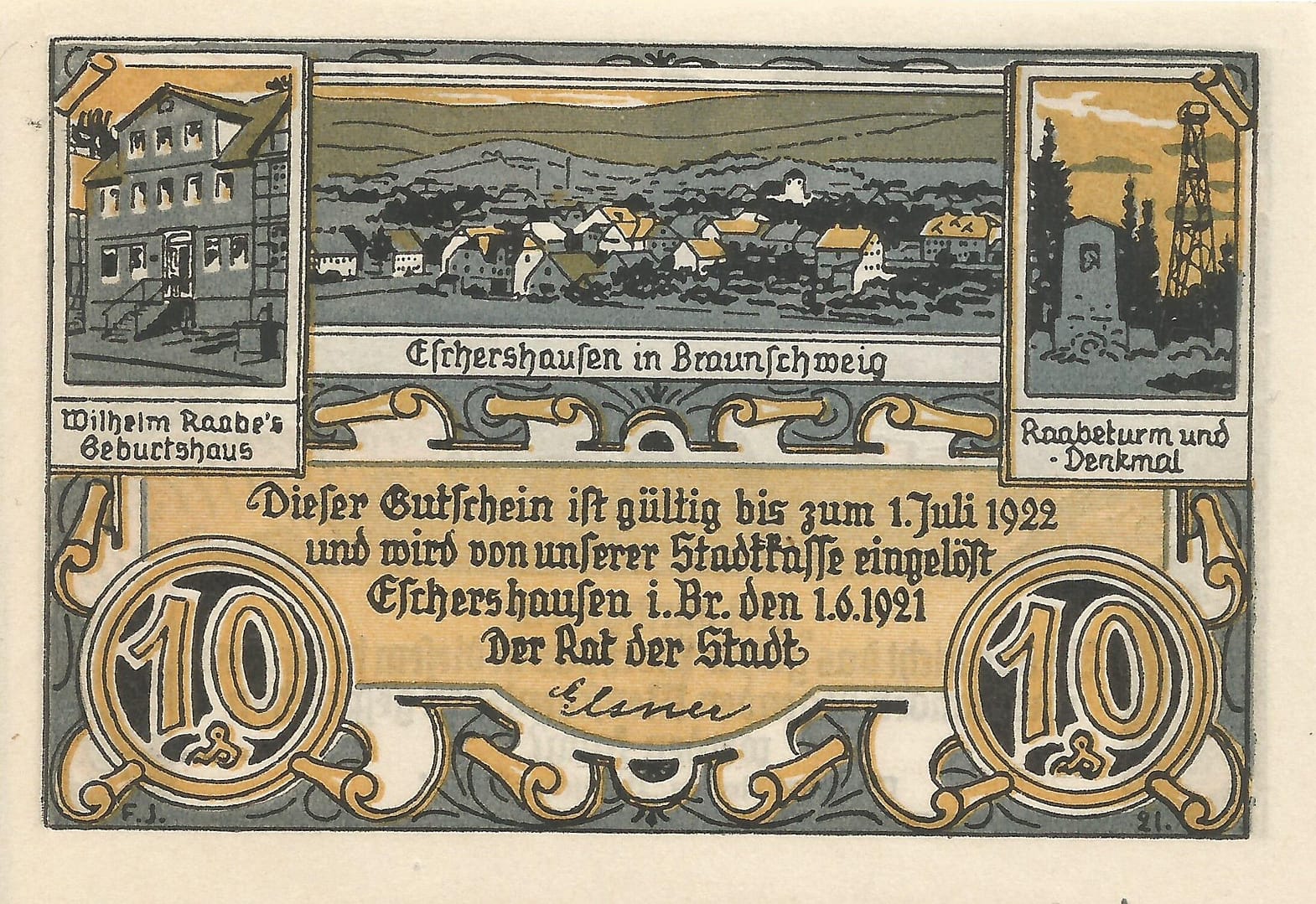 Notgeld - E 11 351.1 1 6 Anverso e1677152009984