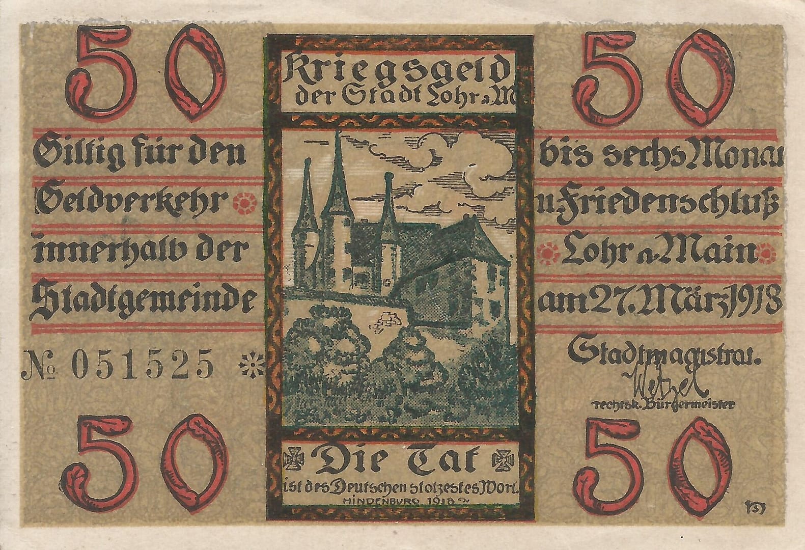 Notgeld - L 13 Grabowski L63.1b Anverso