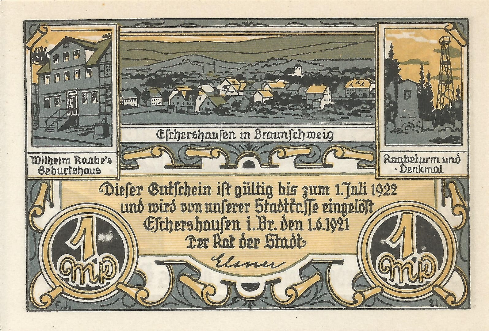 Notgeld - E 13 351.1 5 6 Anverso