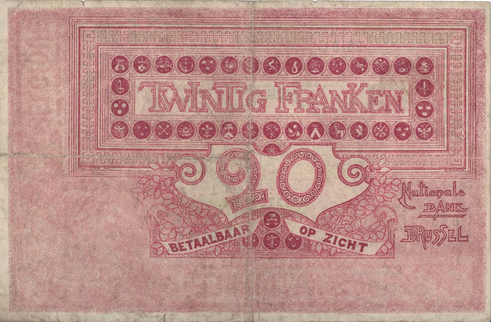 Bélgica 6 Pick 67a.3 at