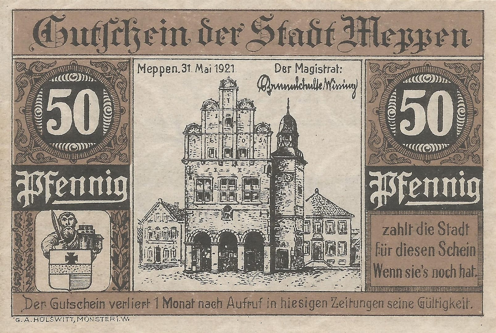 Notgeld - M 5 883.1 3 3 Anverso