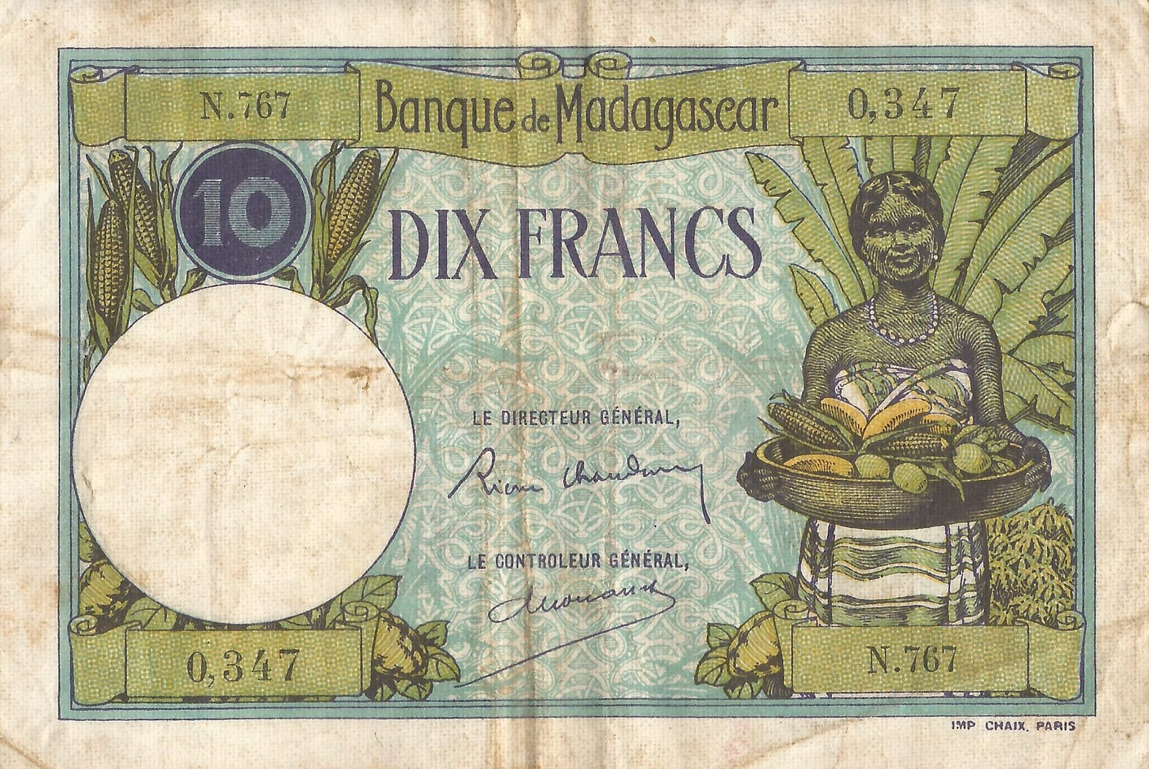 Madagascar 5 Pick 36a.2 Anverso