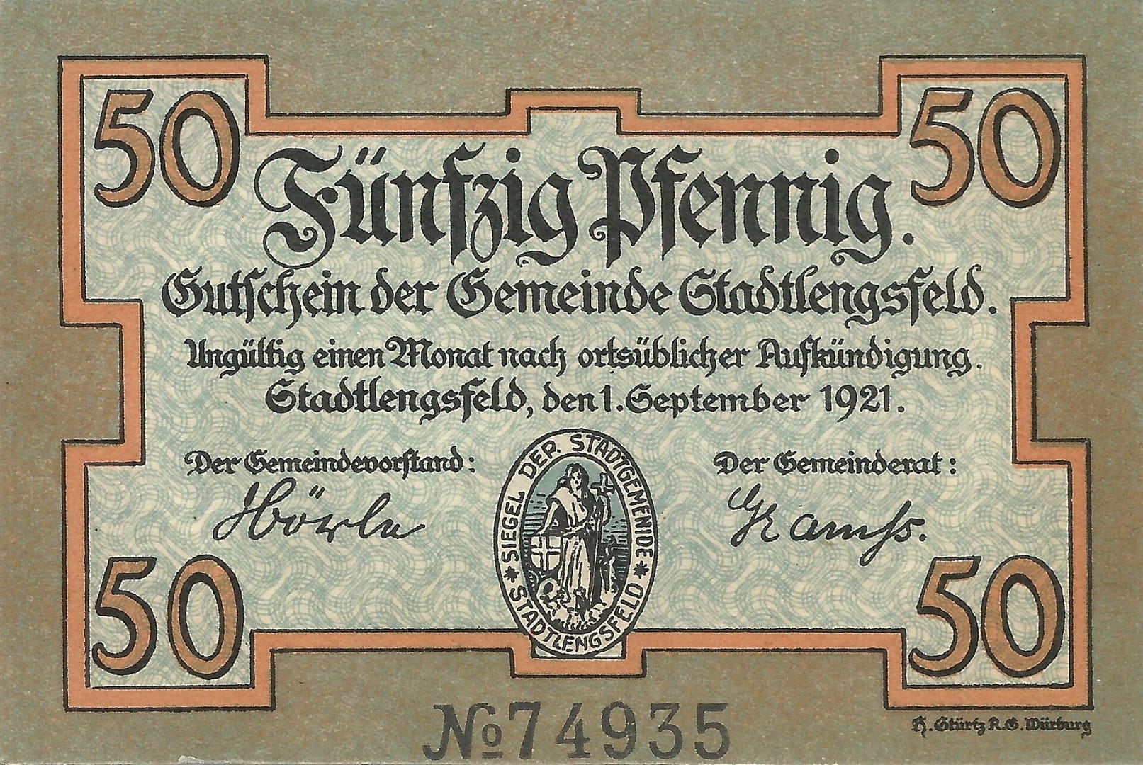 Notgeld - S 21 GM 1251.1a 56 Anverso