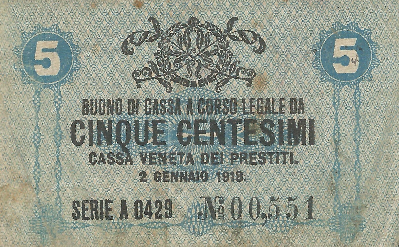 Italia 77 Pick M1 Anverso 1