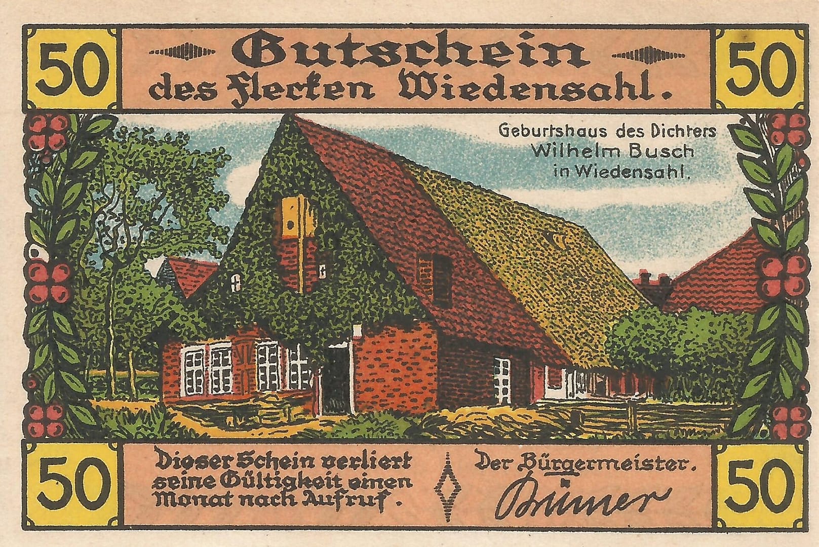 Notgeld - W 29 GM 1424.1 78 Anverso