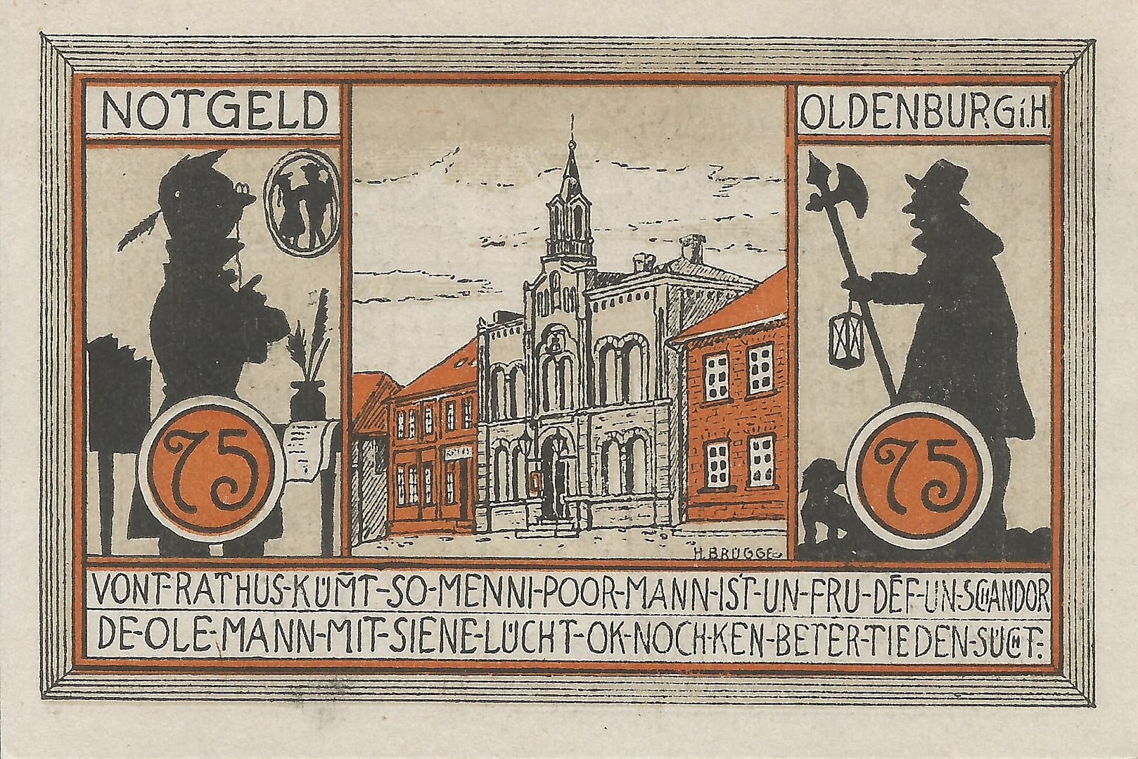 Notgeld - O 24 1015.4 3 4 Reverso