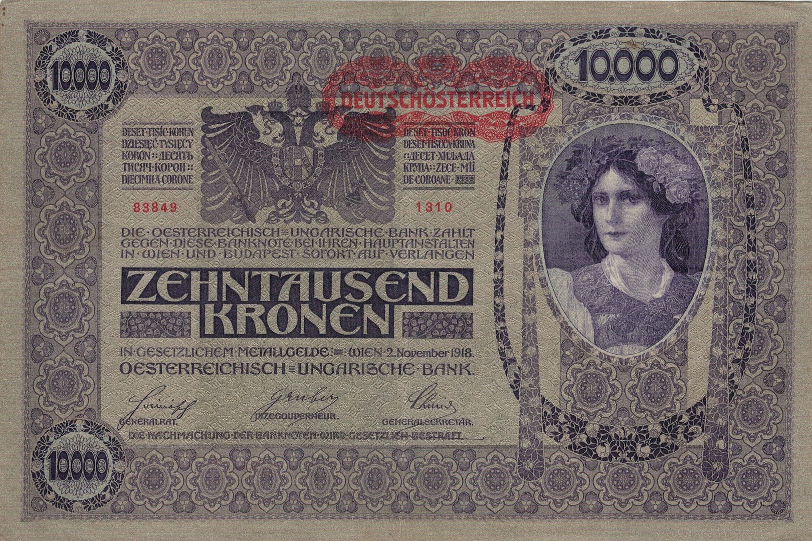 2-Coronas Austriacas 1918-1925 11 Pick 65 ad 4