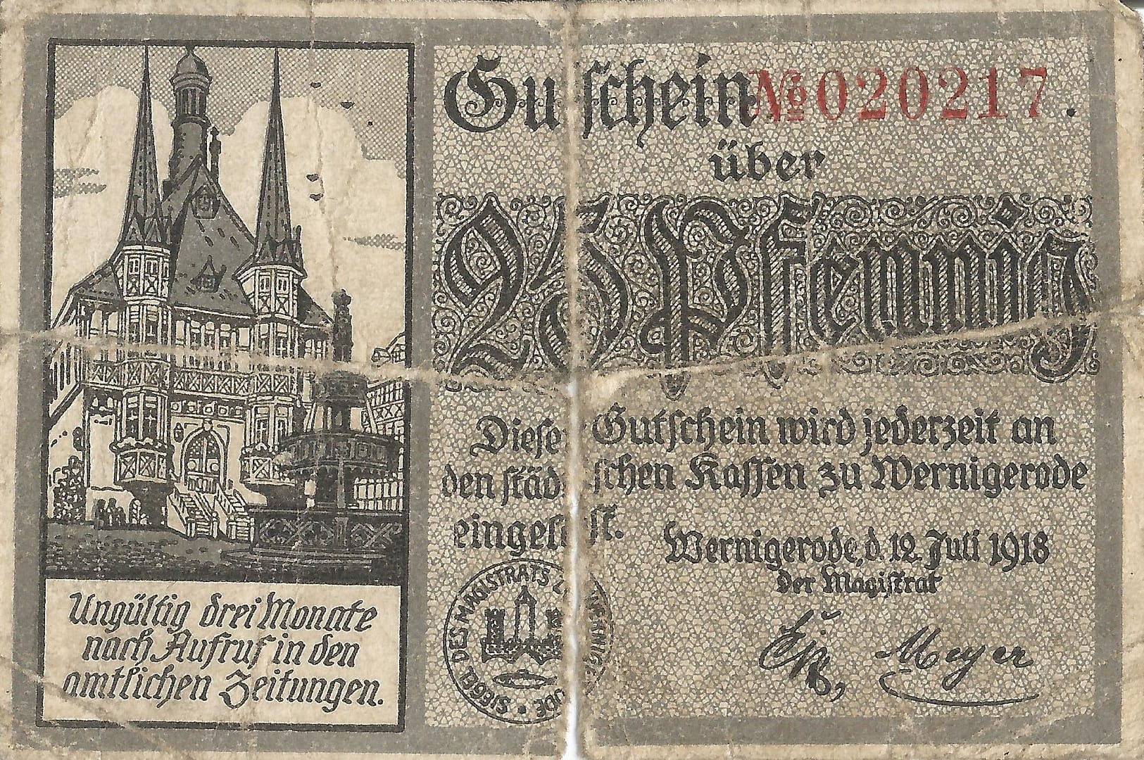 Notgeld - W 13 W30.2b Anverso