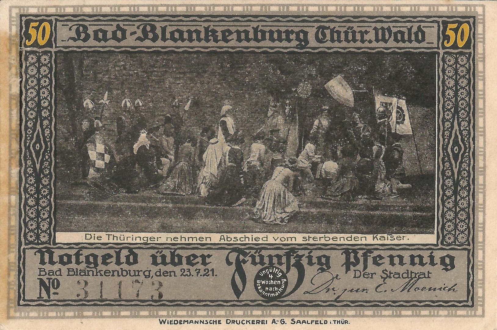 Notgeld - B 21 113.1 5 5 Anverso