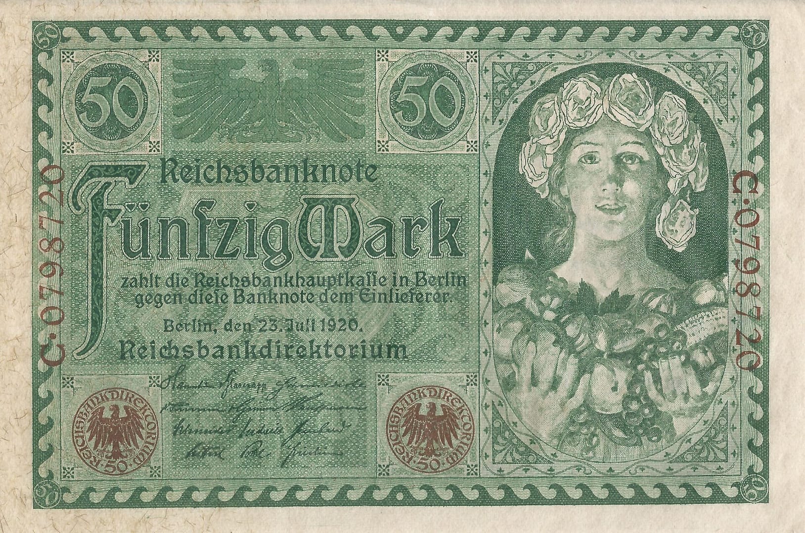 3-Papiermark (1914-1923) 3 Pick 68 Anverso