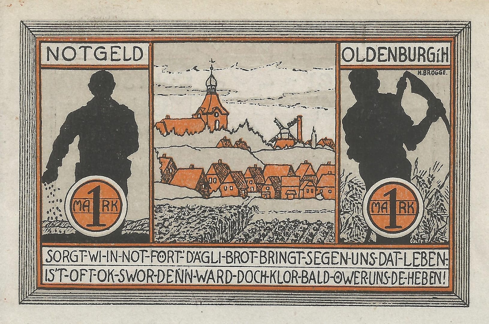 Notgeld - O 26 1015.4 4 4 Reverso