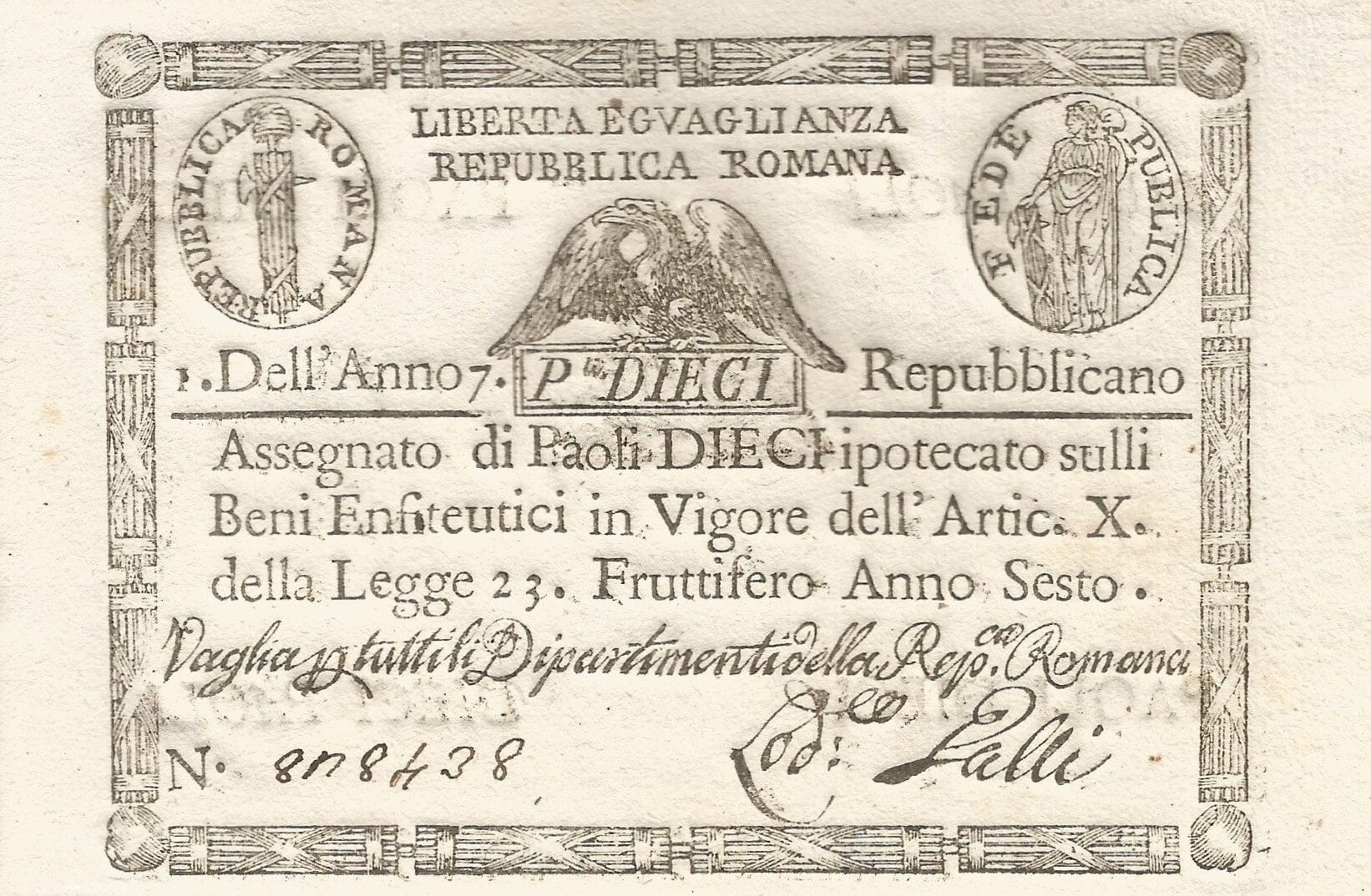 Italia 5 Pick S540a Anverso e1677405602790