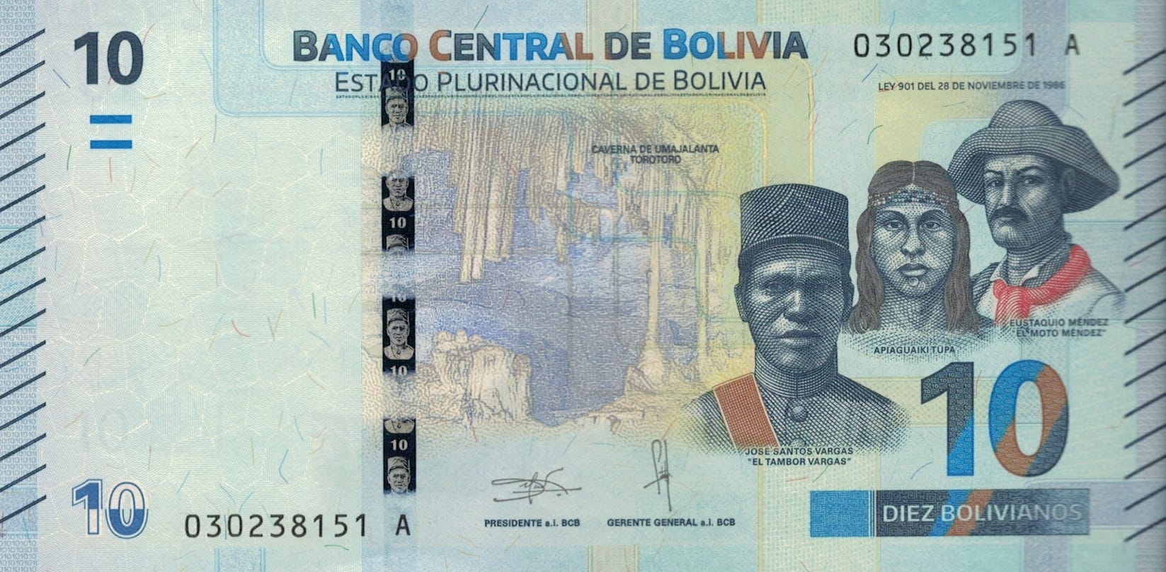 Bolivia 101 Pick 248a ad