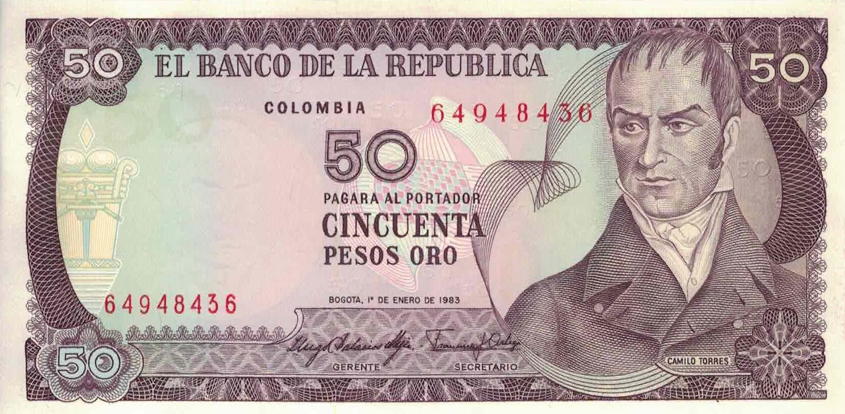 Colombia 27 Pick 422b ad