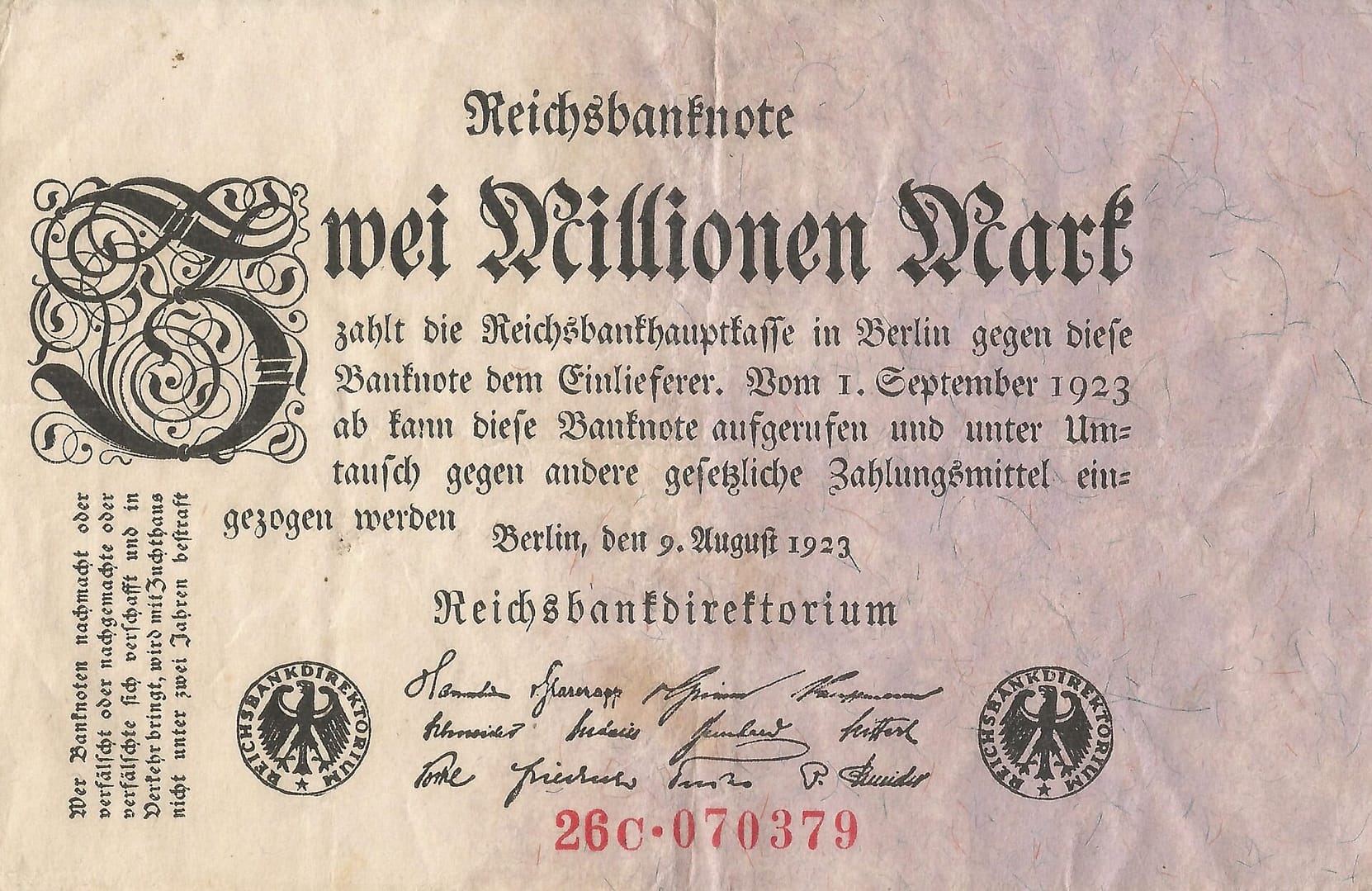 3-Papiermark (1914-1923) 53 Pick 103a Anverso