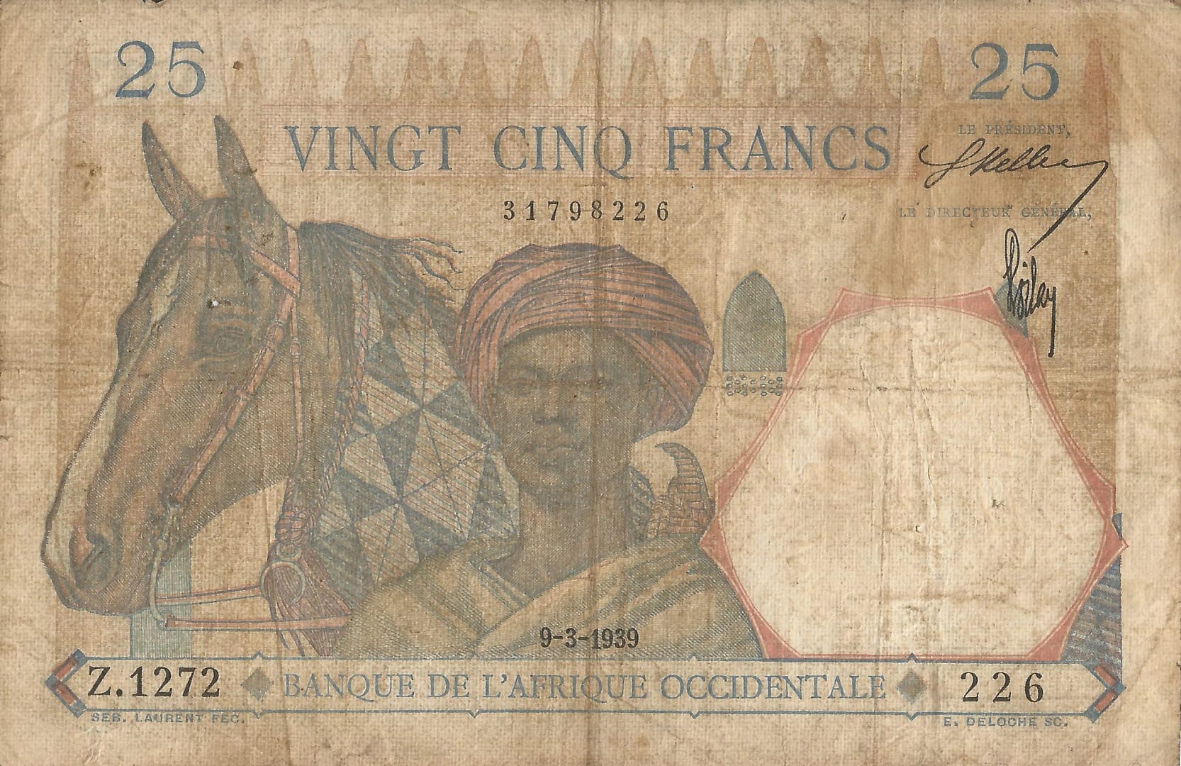 África Occidental Francesa 6 Pick 22a.4 Anverso scaled jpg