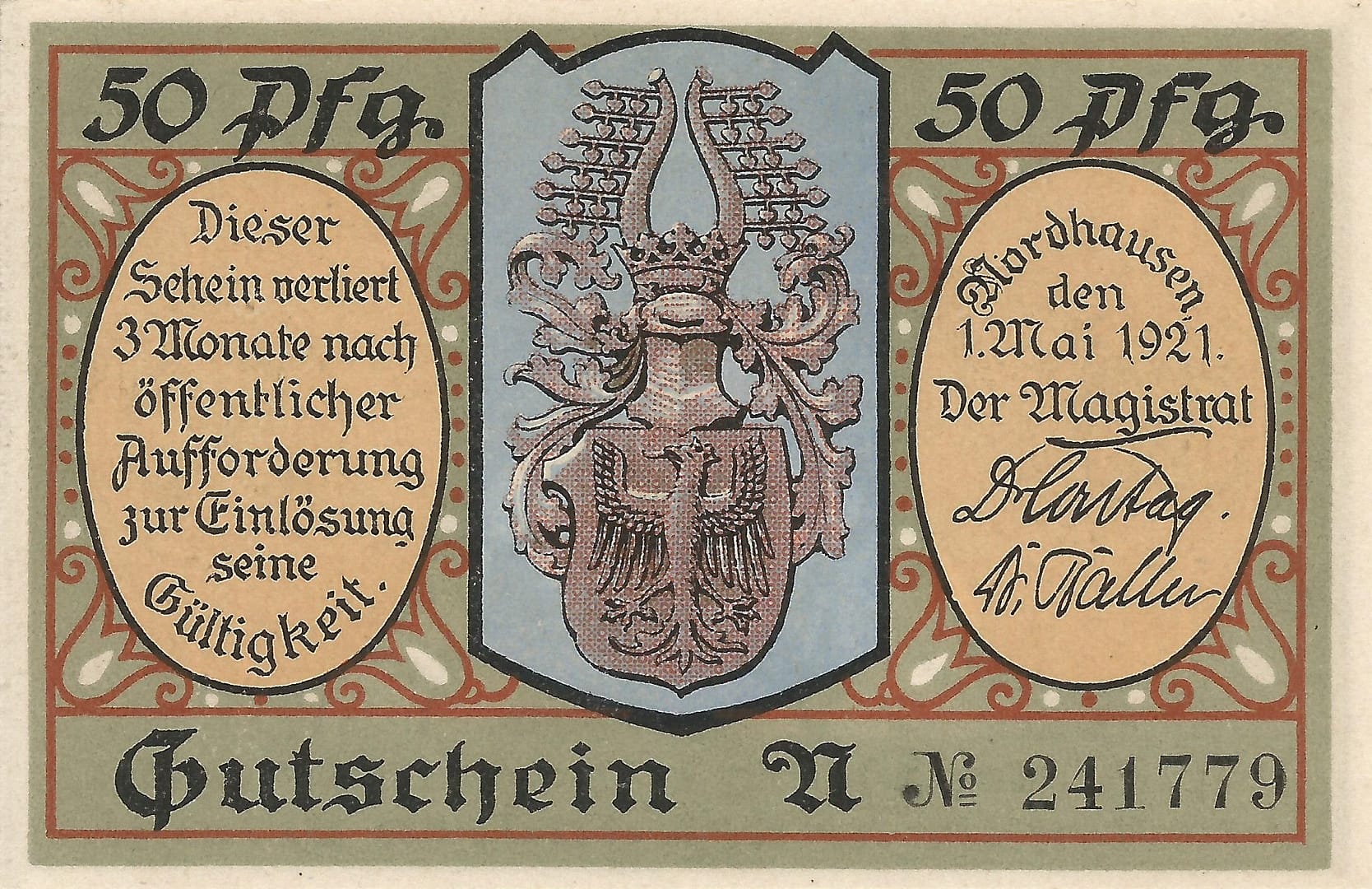 Notgeld - N 25 987.1k Anverso