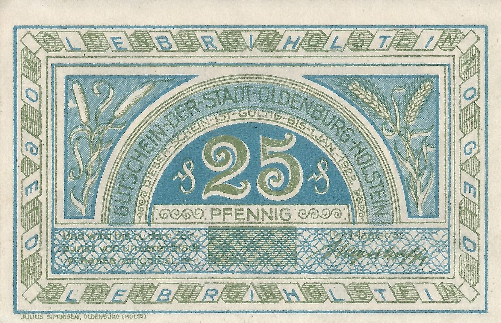 Notgeld - O 7 1015.1 Anverso