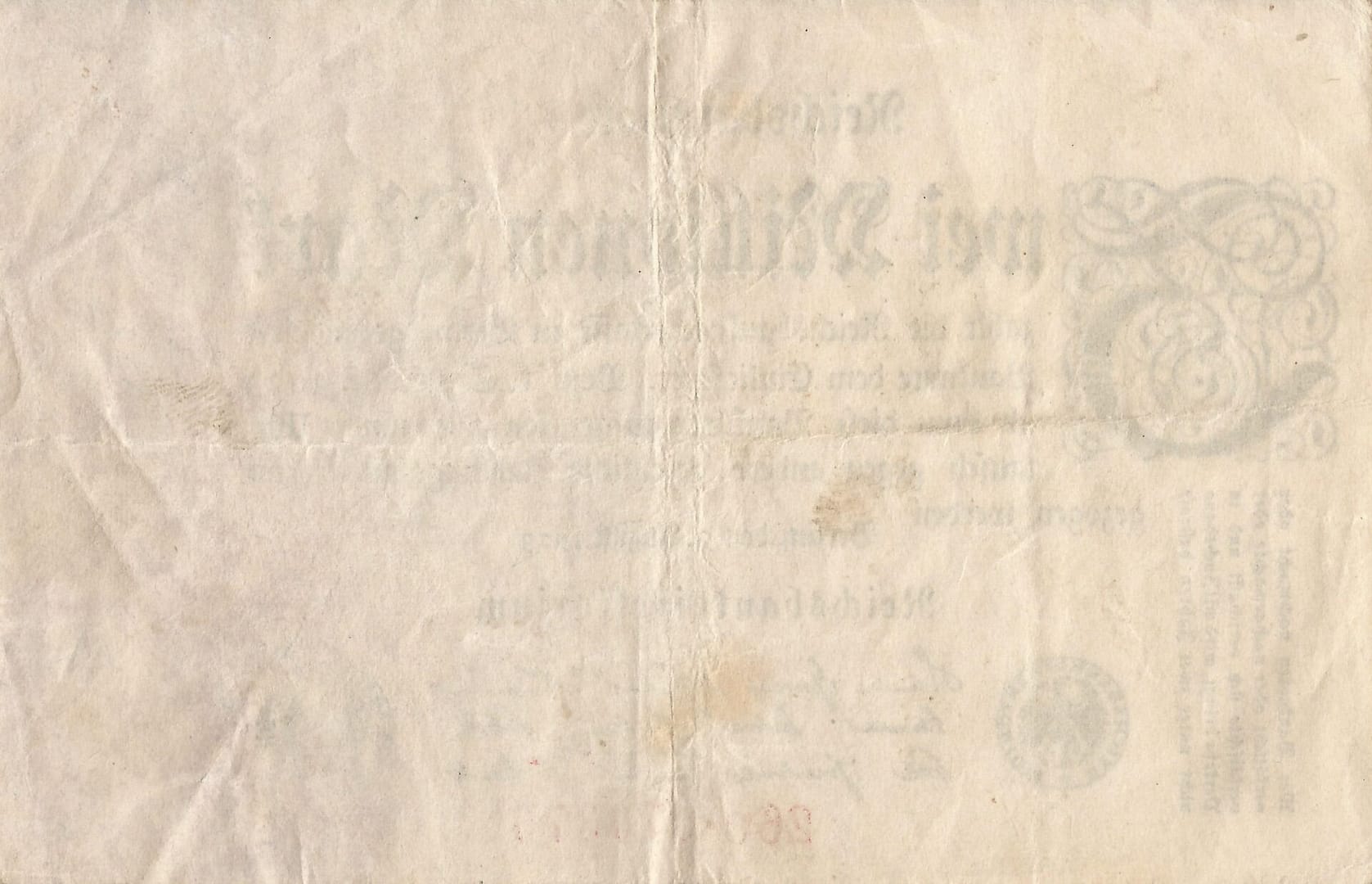 3-Papiermark (1914-1923) 54 Pick 103a Reverso