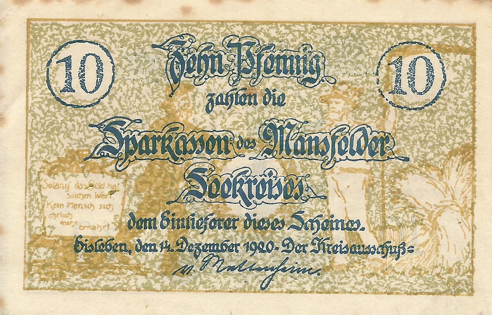 Notgeld - M 3 M6.1a Anverso