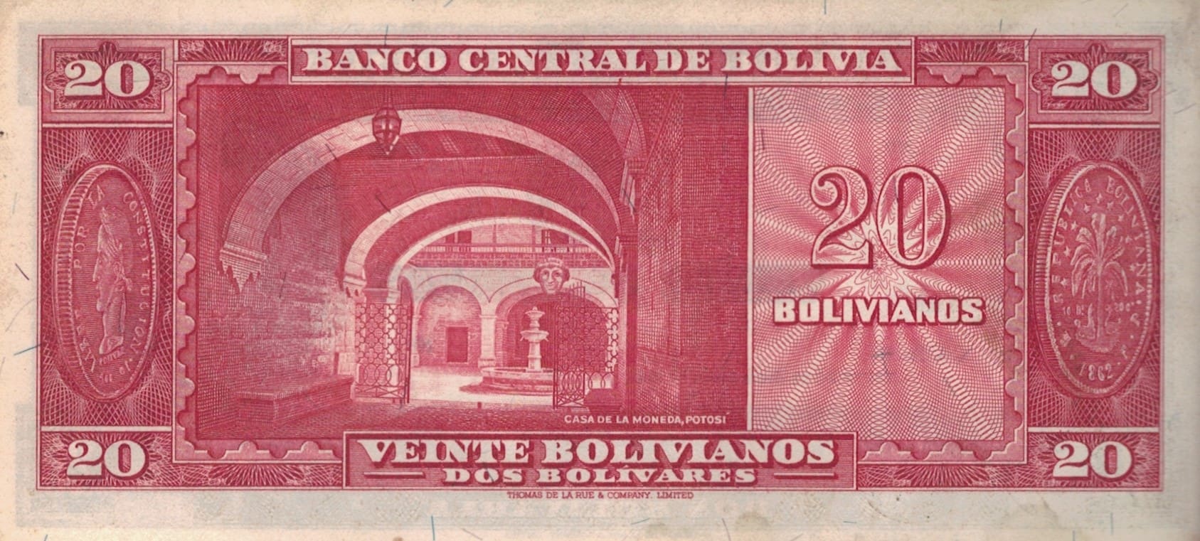 Bolivia 40 Pick 140a.4 at