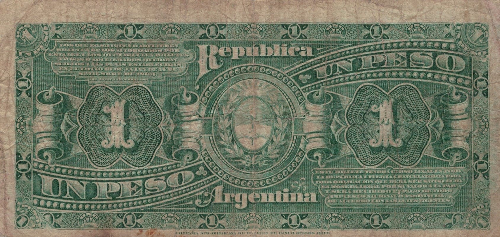 5-Caja de Conversión - La Nación (1895-1906) 3 Col 287e at