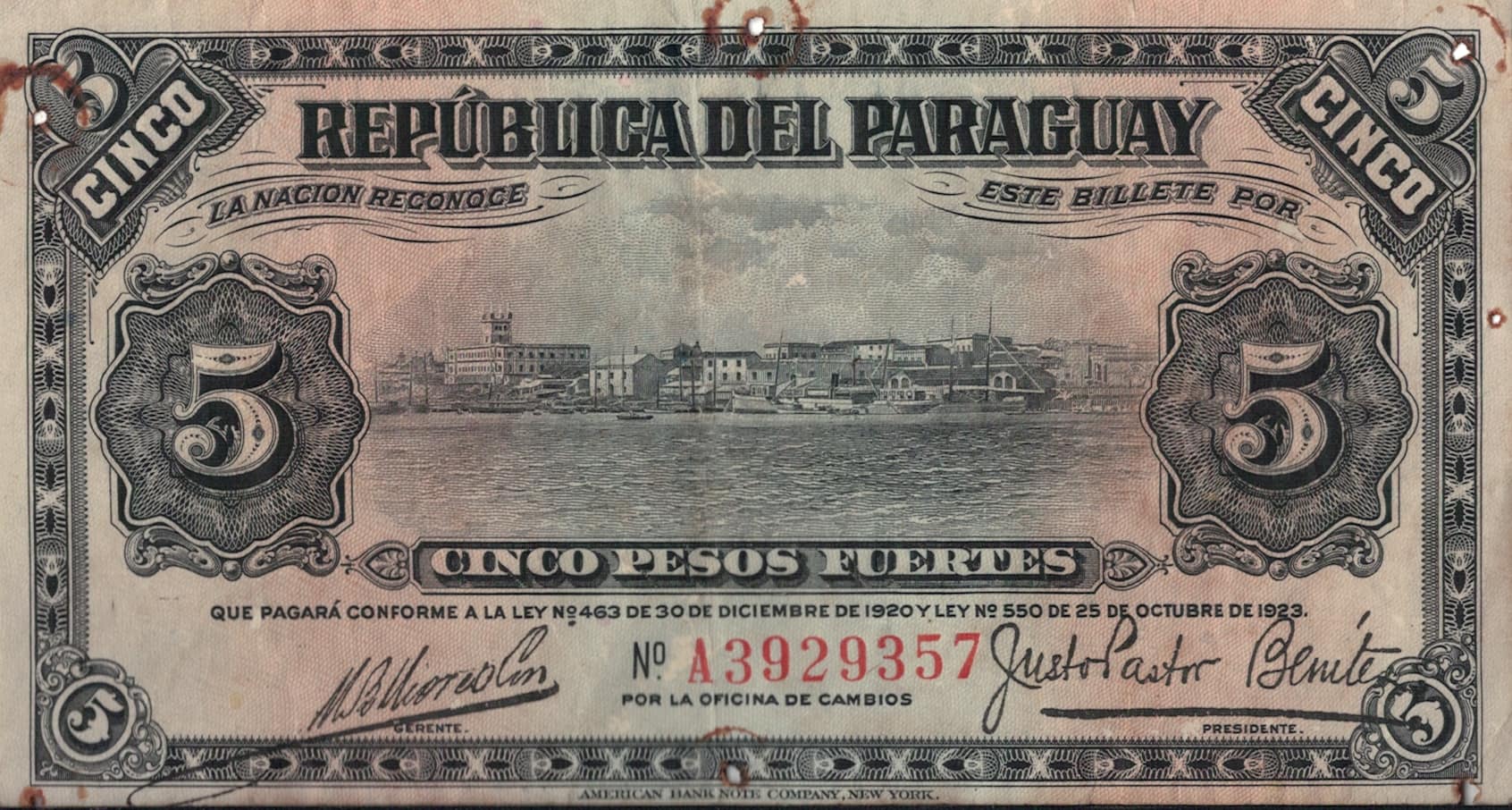 Paraguay 13 Pick 149a.2 ad