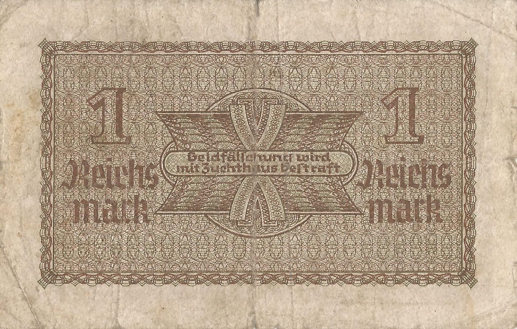 5-Reichsmark (1924-1948) 16 Pick R136 Reverso