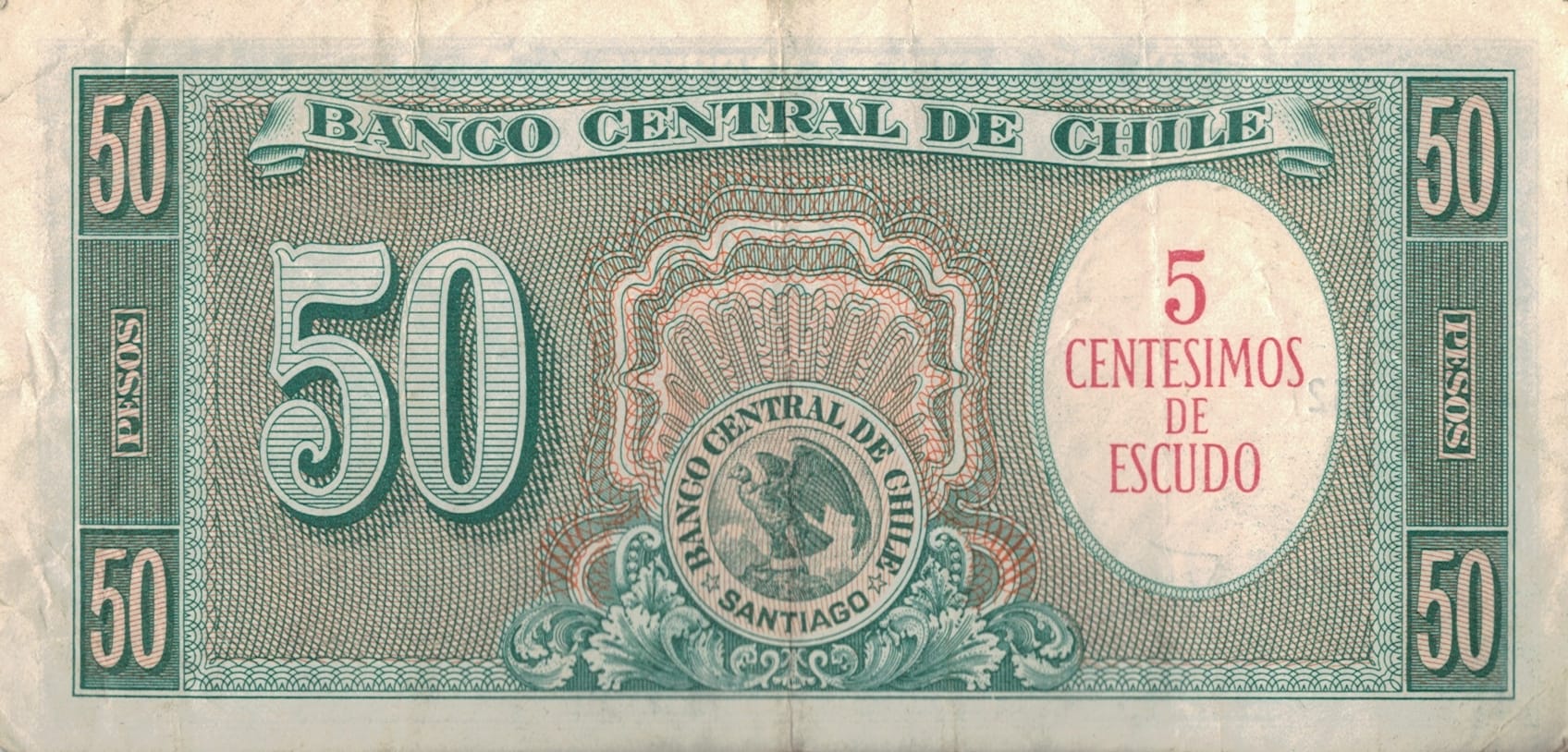 Chile 30 Pick 126a.2 at