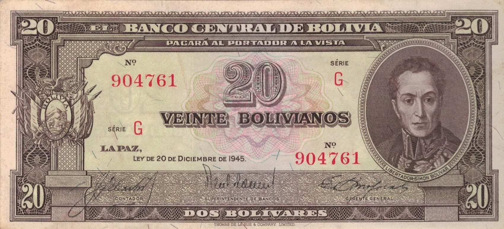 Bolivia 39 Pick 140a.4 ad