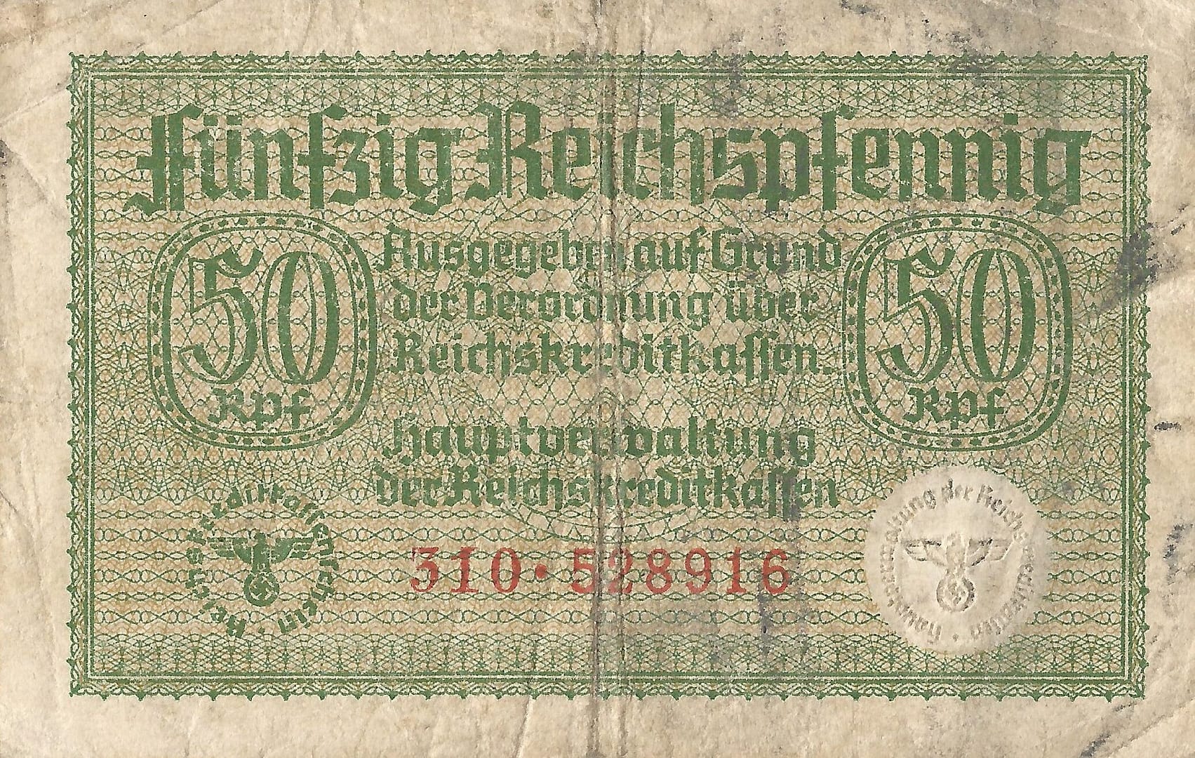 5-Reichsmark (1924-1948) 13 Pick R135 Anverso e1677097244258