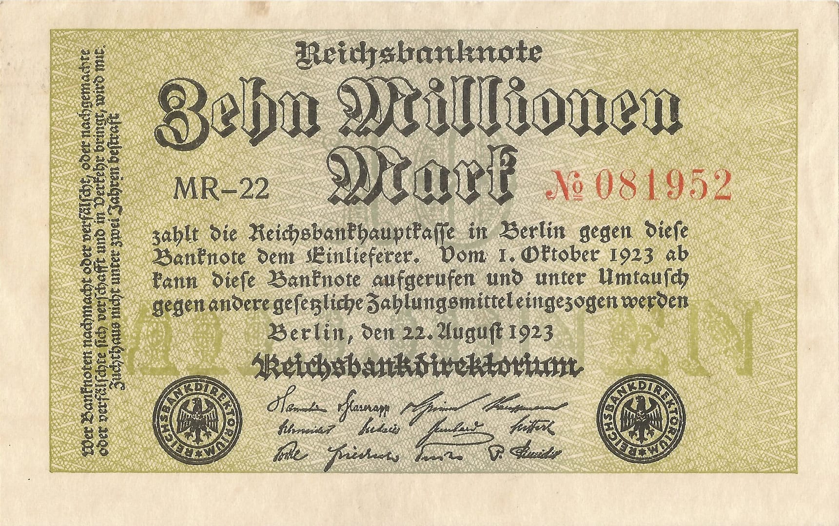 3-Papiermark (1914-1923) 59 Pick 106a1 ad scaled e1677095315990