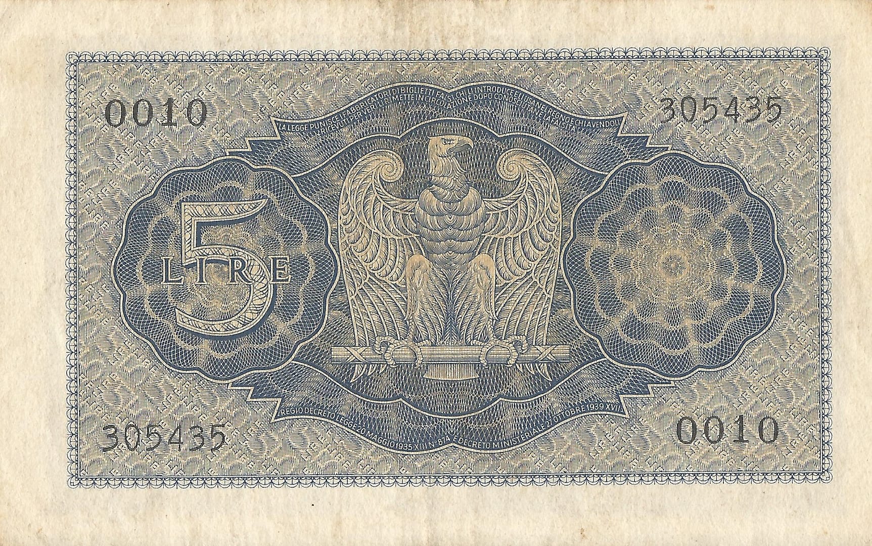 Italia 16 Pick 28a.1 Reverso