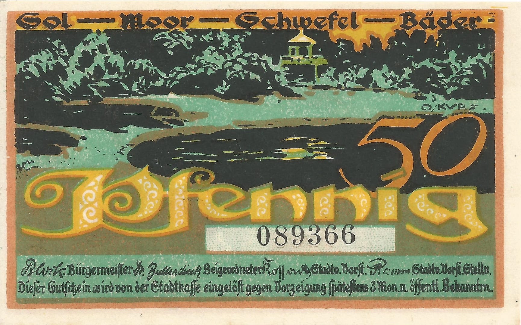 Notgeld - O 27 1021.1 1 2 Anverso