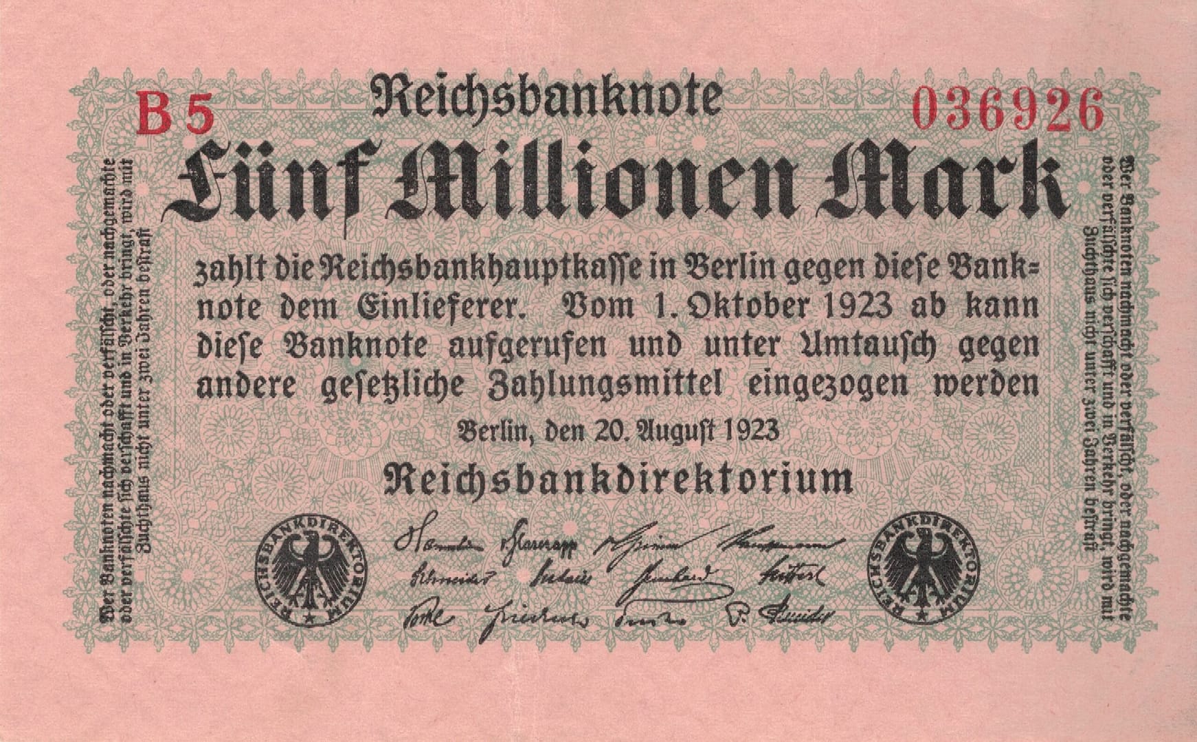 3-Papiermark (1914-1923) 57 Pick 105 ad 1 scaled