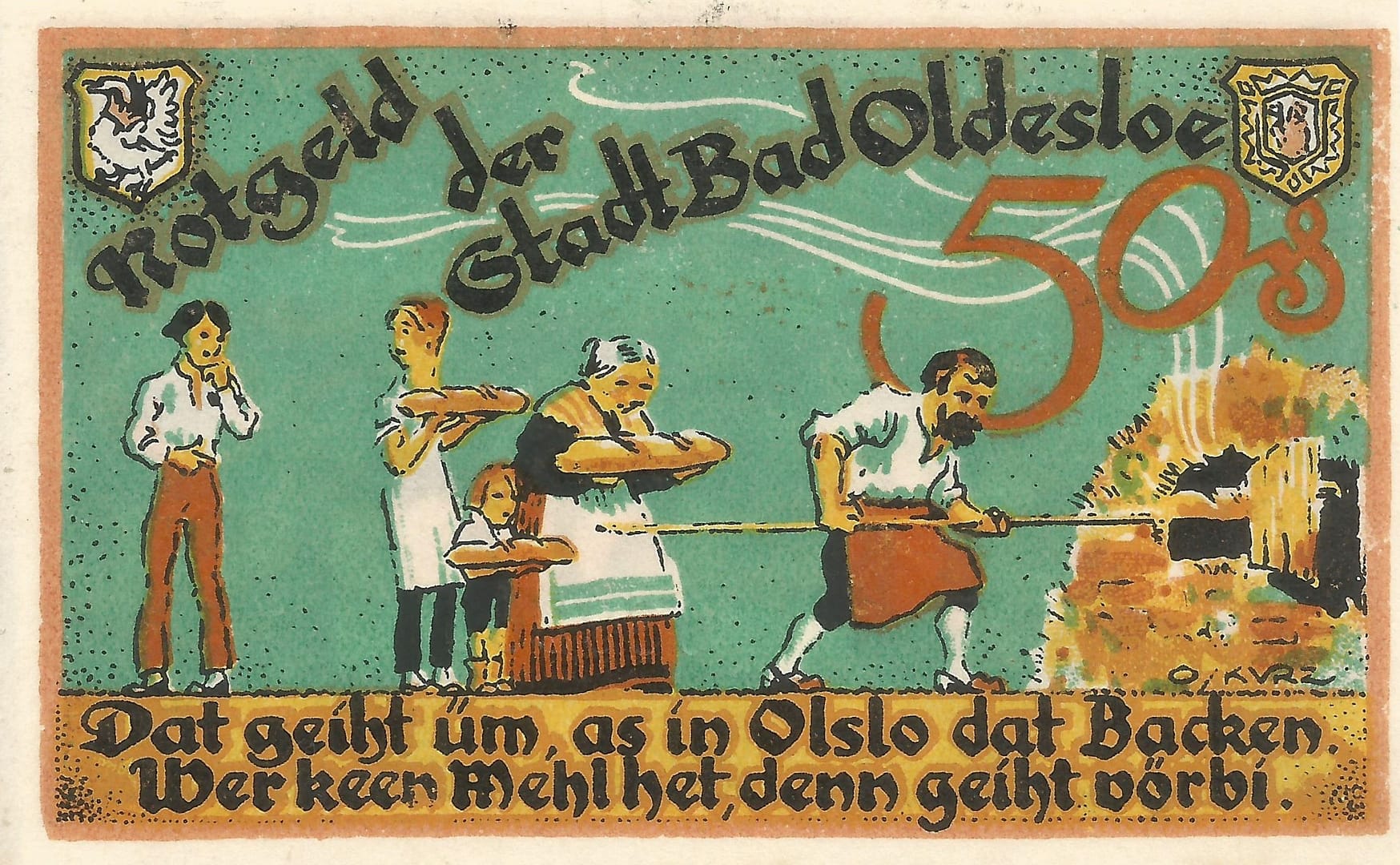 Notgeld - O 28 1021.1 1 2 Reverso