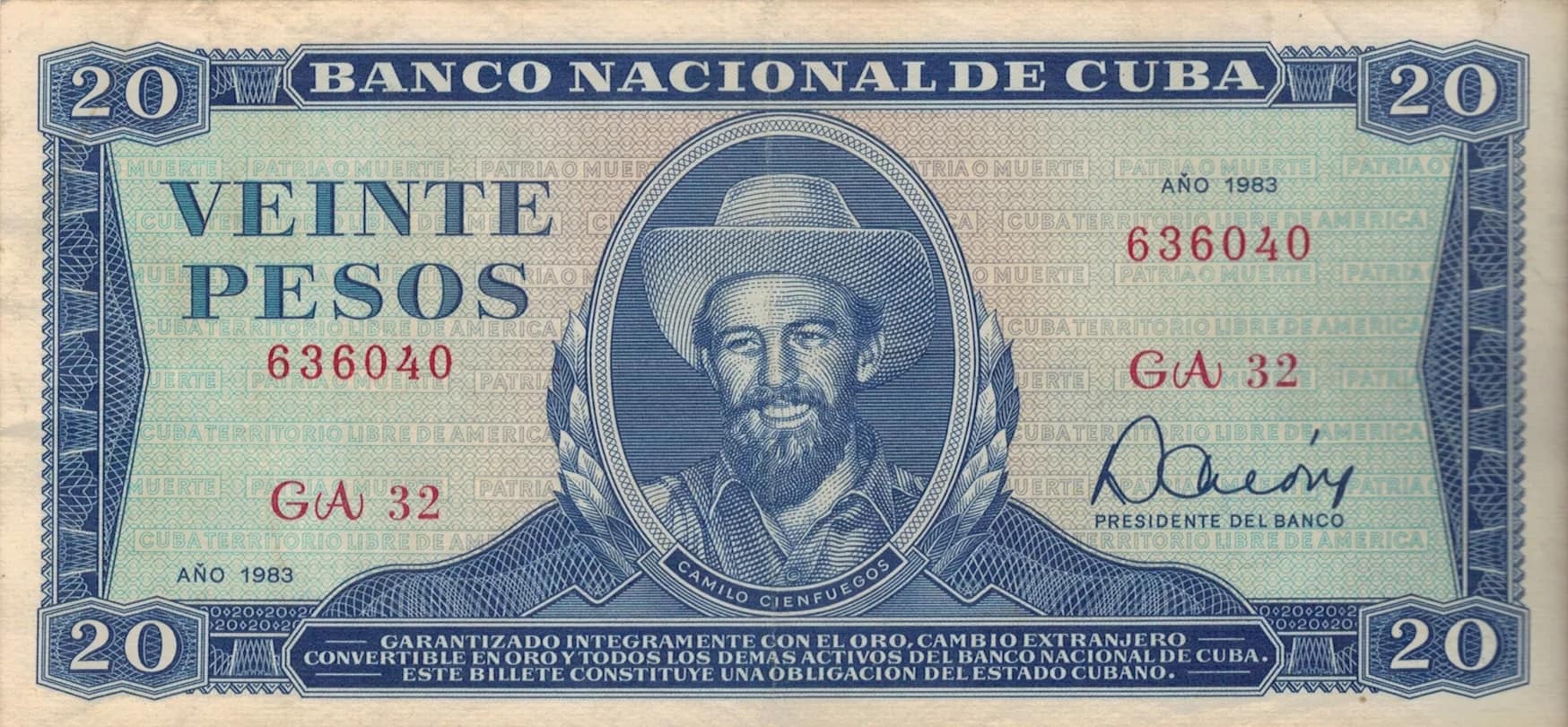 Pesos Cubanos 27 Pick 105c ad jpg