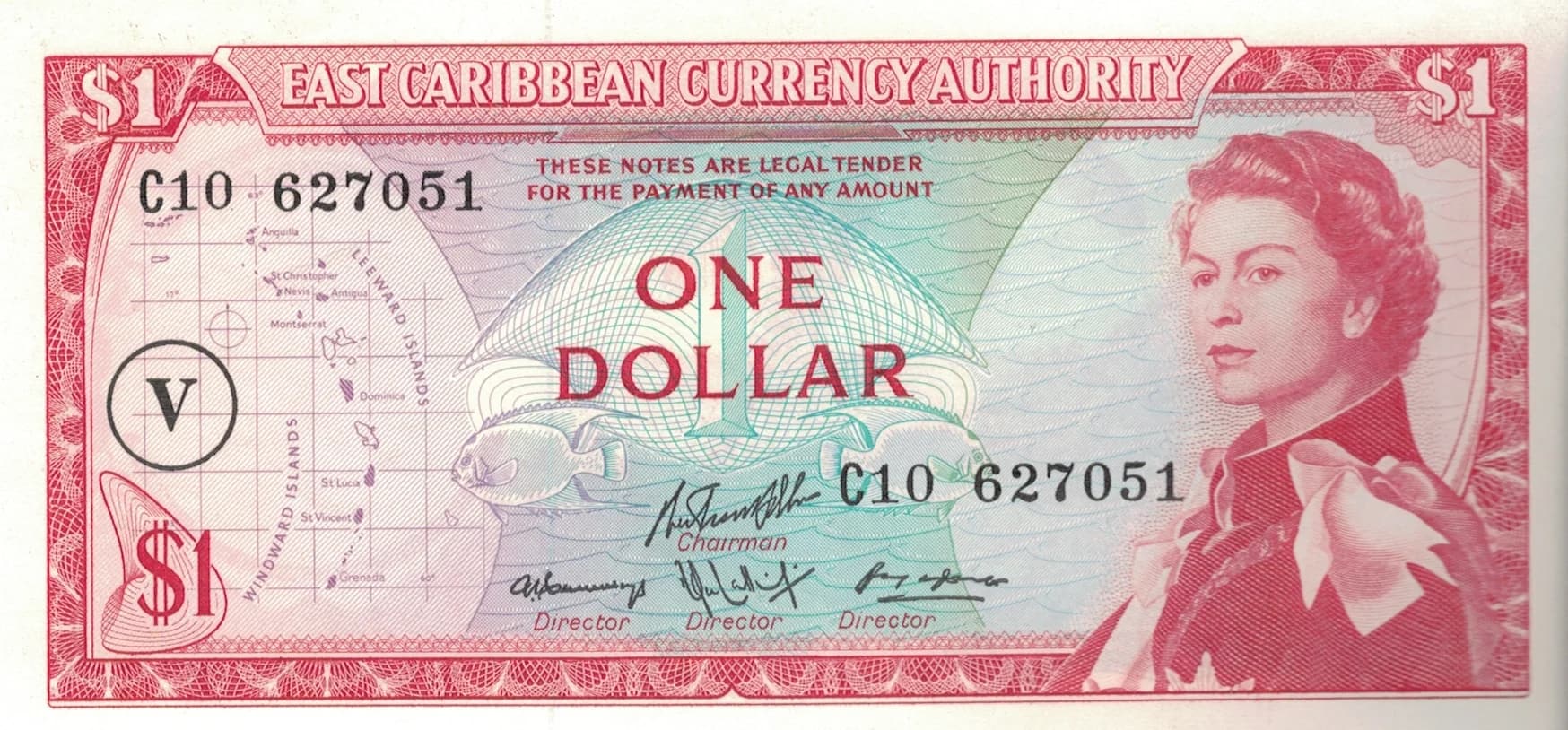 Estados del Caribe Oriental - San Vicente 5 Pick 13o ad jpg