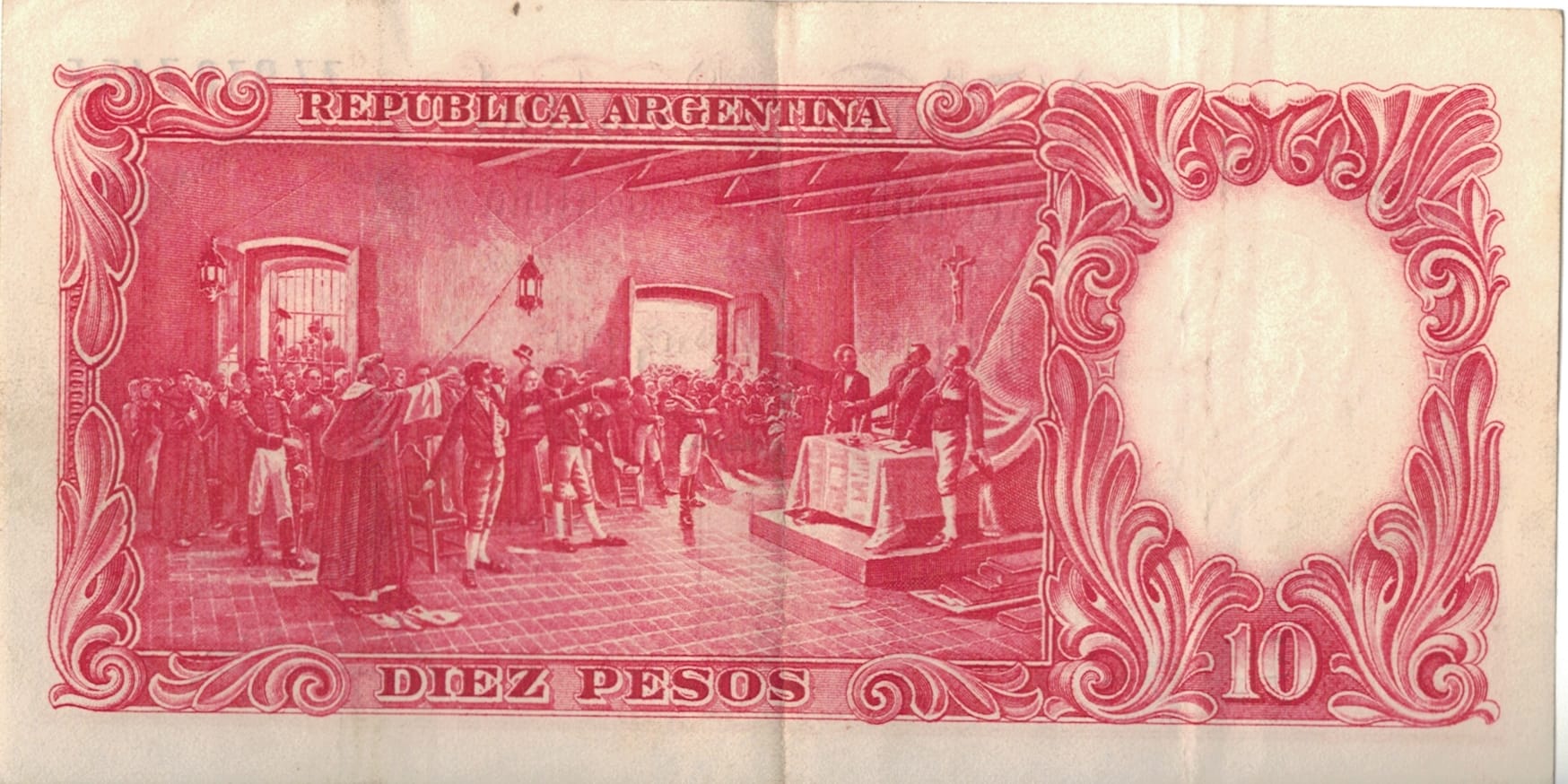 10-Banco Central San Martin - Libertad y Justicia (1942-1969) y Resellados a Pesos Ley (1969-1971) 45 Col 465c at