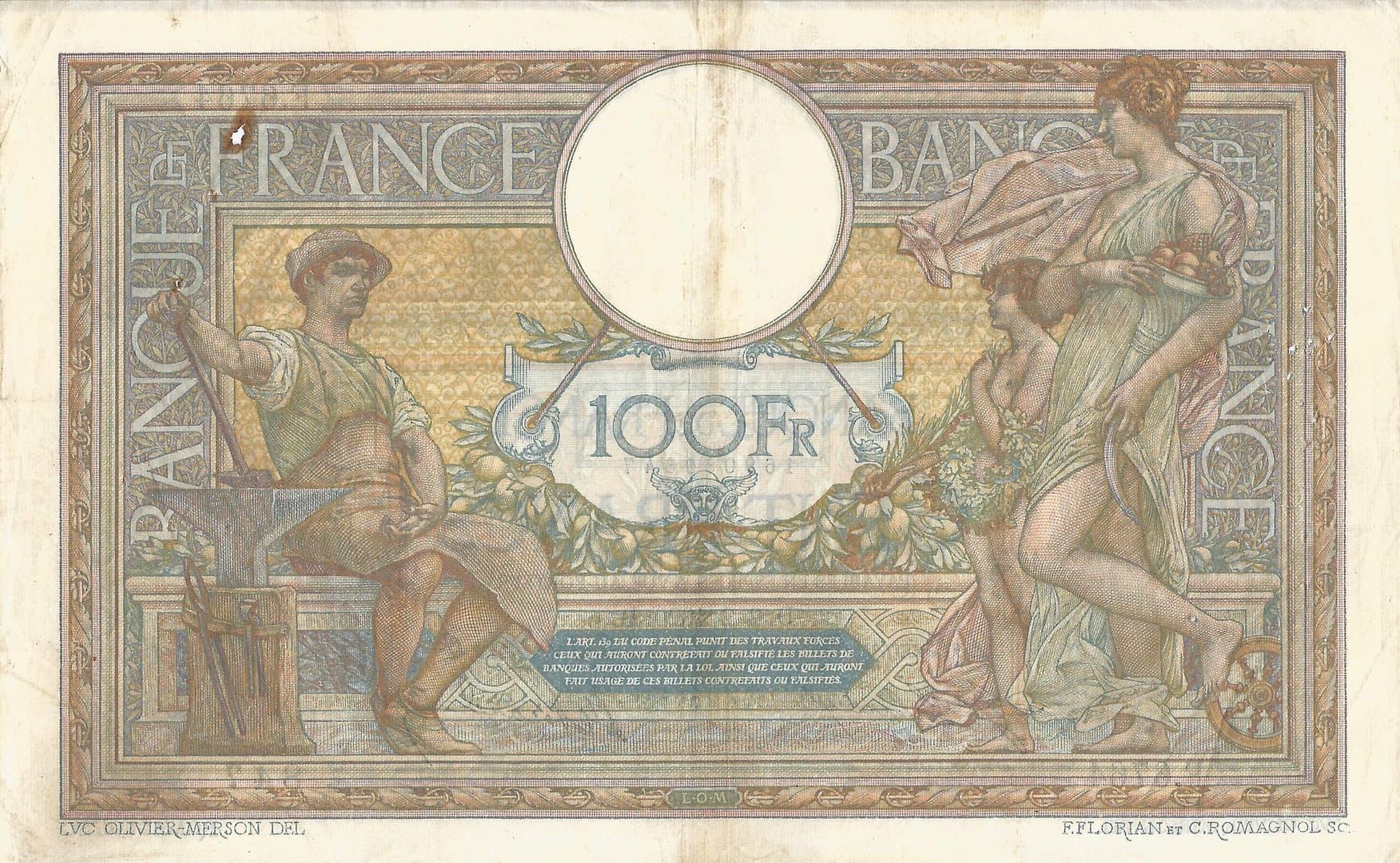 Francia 54 Pick 71a Reverso 1 scaled