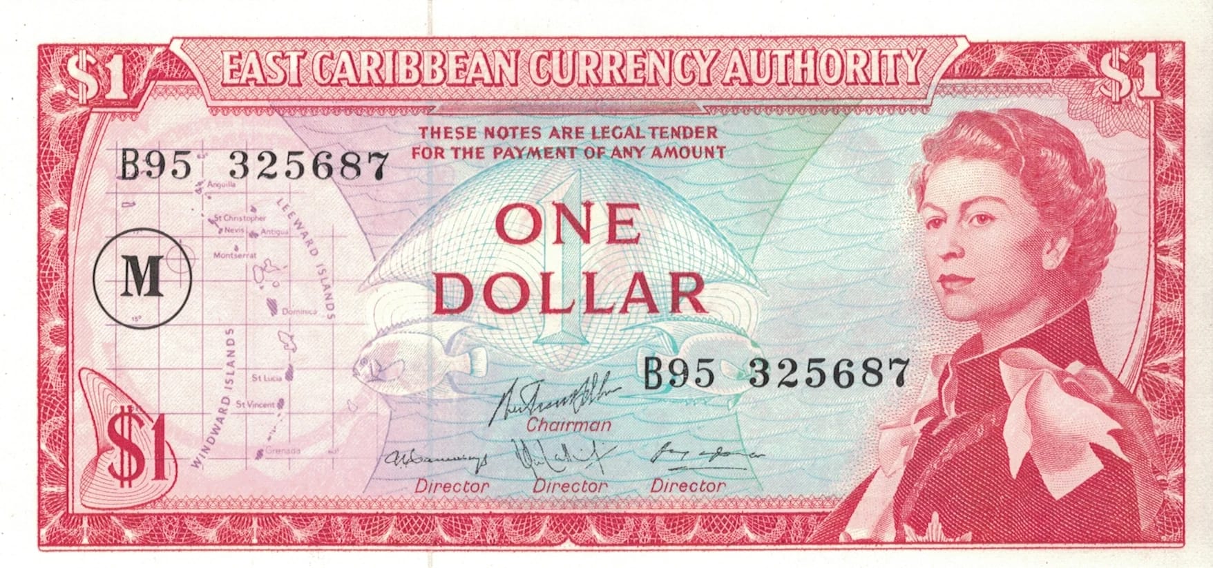 Estados del Caribe Oriental - Monserrat 5 Pick 13m ad jpg