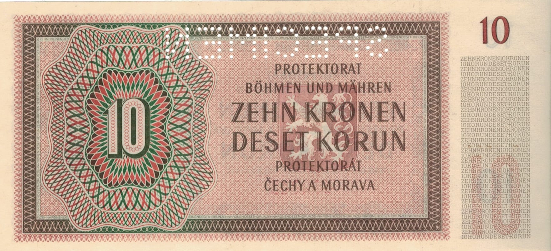 Bohemia y Moravia 12 Pick 8as.1 at