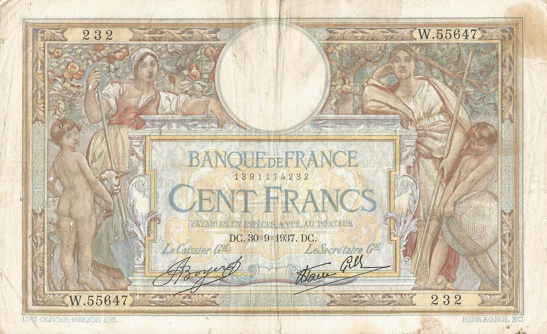 Francia 69 Pick 86 Anverso