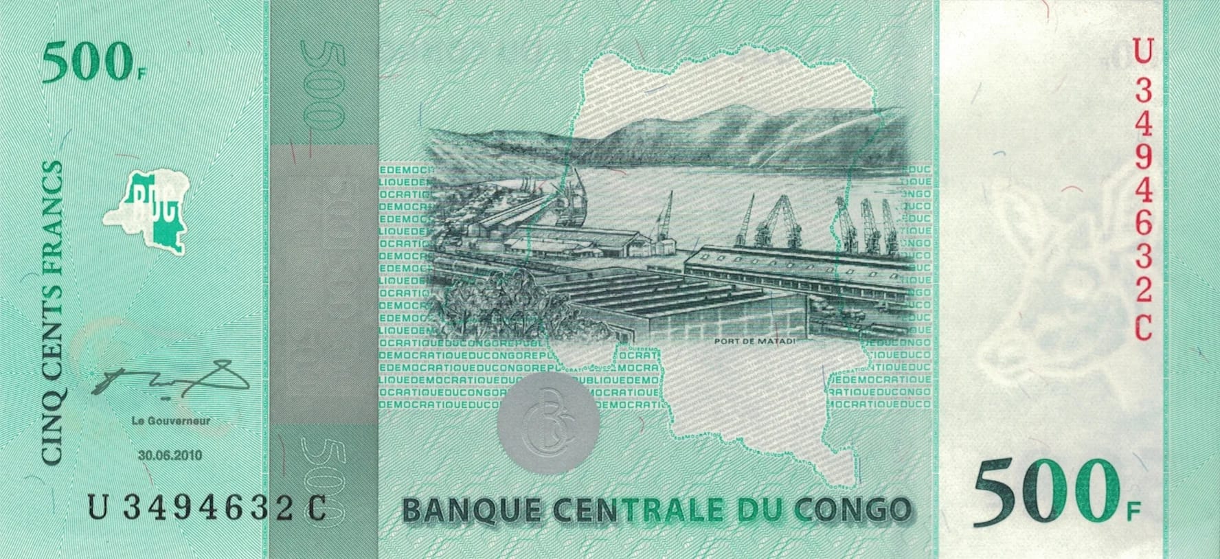 República Democrática del Congo 29 Pick 100a ad 1 jpg