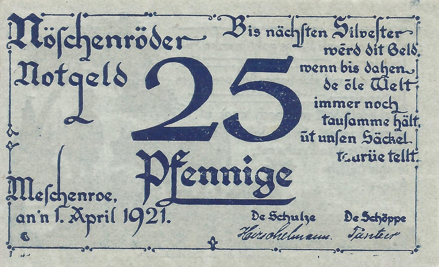 Notgeld - N 33 980.5a 1 2 Anverso