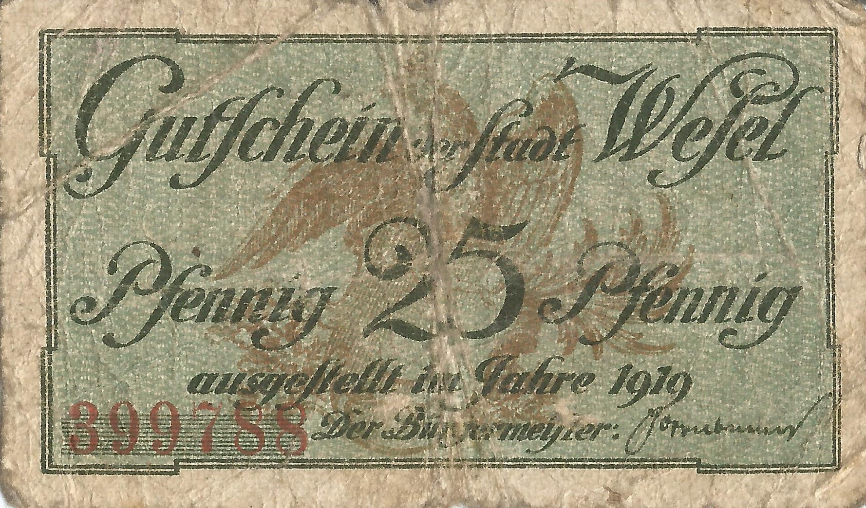 Notgeld - W 17 W31.3a Anverso
