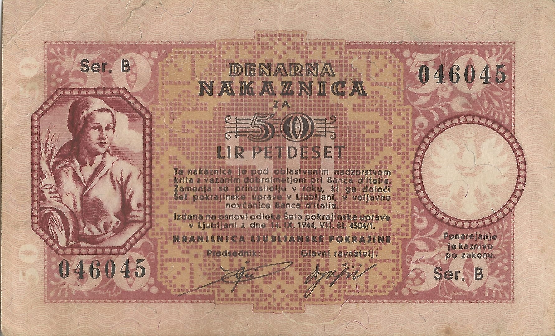 Eslovenia 19 Pick R6 ad