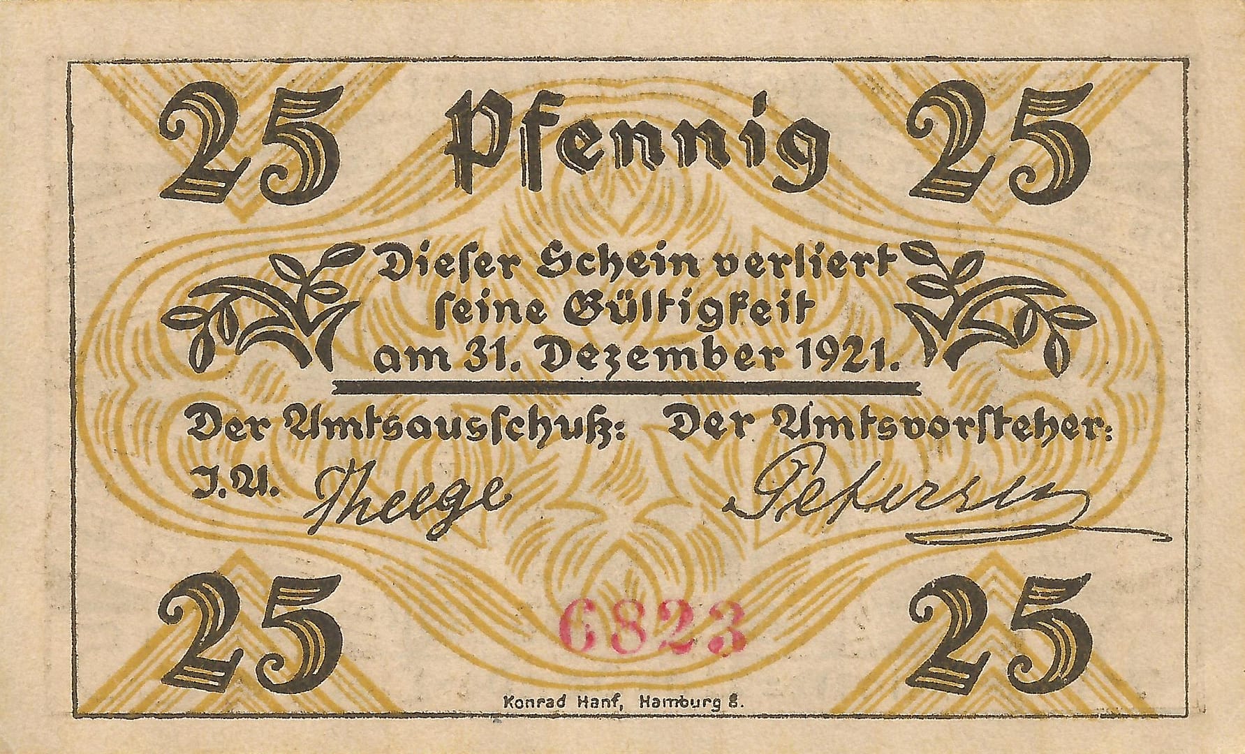 Notgeld - K 7 706.1a 1 6 Anverso